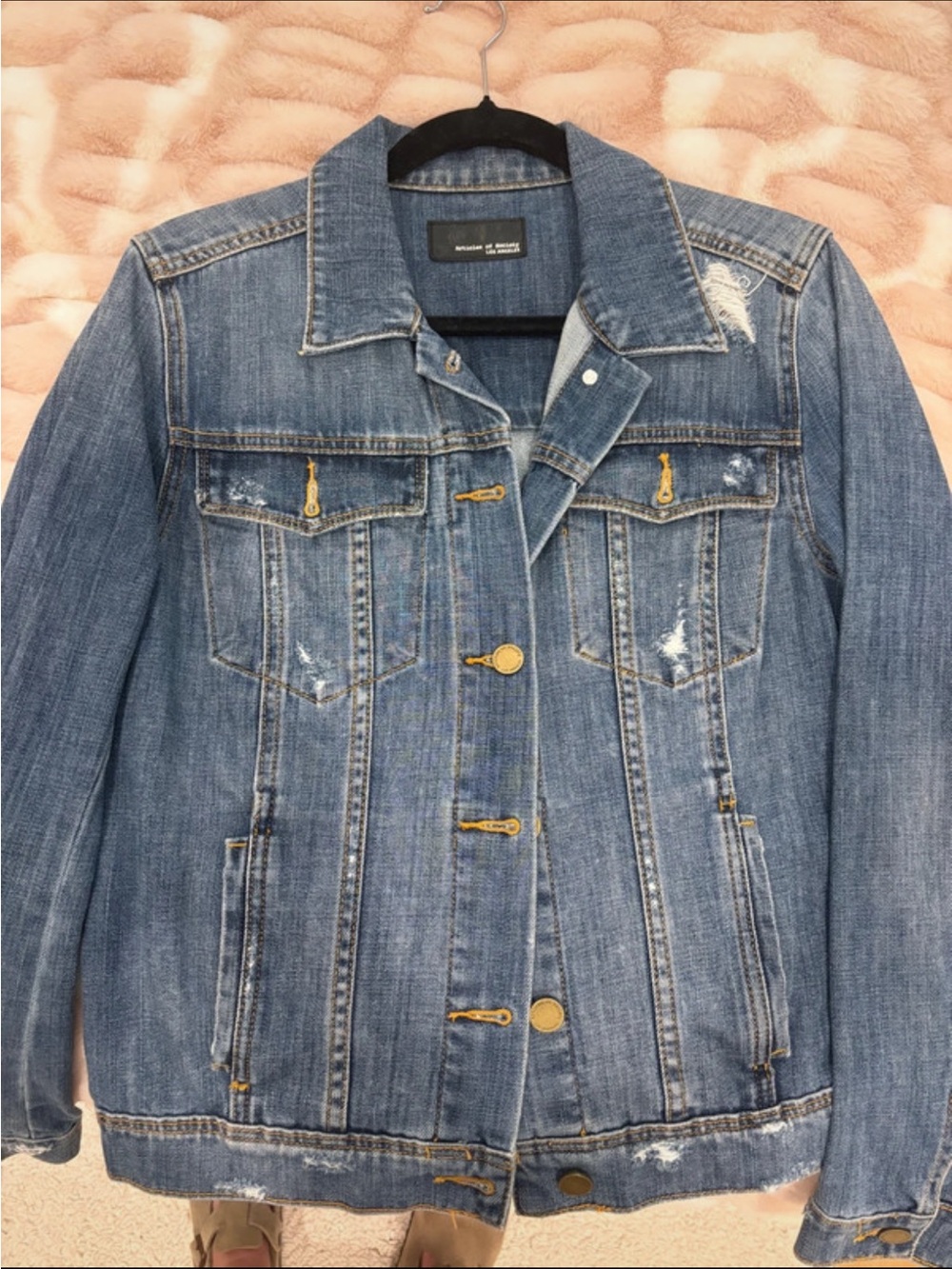 Articles Of Society Distressed Blue Denim Jacket